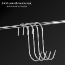 Gancho Carnicero Inoxidable Nº 3 de 140 x 5 mm. gancho para productos carnicos.