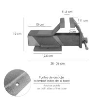 Tornillo Banco Acero 100 mm. Banco De Mesa, Tornillo Sujeción, Abrazadera De Banco