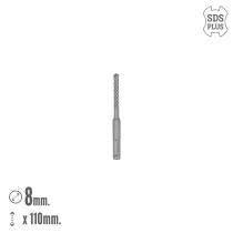 Broca Sds Plus 8 Filos Cortantes Especial Para Hormigon Armado Ø 8 x 110 mm. Broca Paredes, Broca Cimientos, Broca Muros