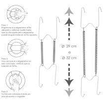Cuelgaplatos Muelle Para platos de Ø 29 a 32 cm.