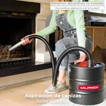 Aspirador Cenizas Wolfpack 1200 Watt. 15 Litros