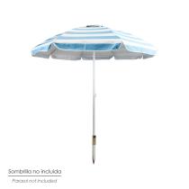 Pincho Acero Sombrilla Playa 45,5 cm.