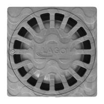 Sumidero Sifónico Pvc 25x25 cm. Salida De Ø 90 / 110 mm. desagüe, Desaguadero, Tragadero, Alcantarilla,