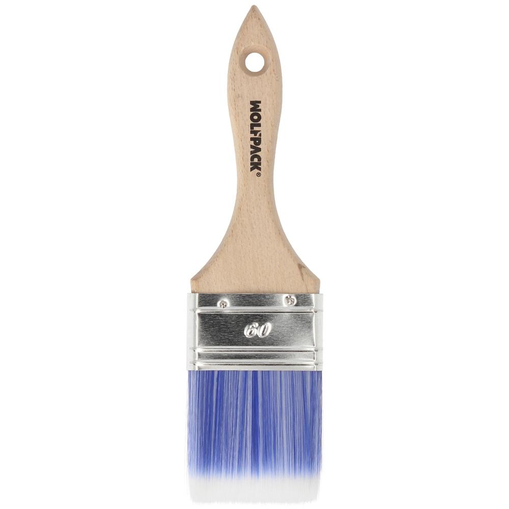 Paletina Profesional Plus Ancho 60 mm. Cerdas Sintenticas PBT, Mango Madera Haya Ergonomico, Brocha Pintor, Pincel Pintura