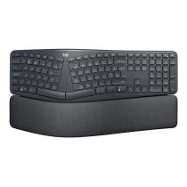 Teclado logitech ergo k860 split for business con logi bolt bluetooth wireles inalambrico grafito