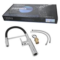 Monomando Fregadero Flexible Con Soporte Grifo Flexible Chorro Aireado, Chorro Rociado. Grifo Cocina, Grifo Alto,Grifo Fregadero