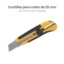 Hoja Cutter 18 mm. (Estuche 10 Piezas) Acero al Carbono.