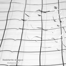 Cortina Ducha Cuadros 180x200 cm. Impermeable