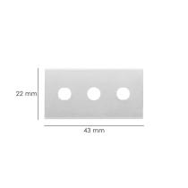 Hoja Rectangular Rascavidrios Domestico ( 5 piezas)