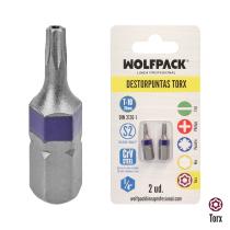 Puntas Destornillador Torx 10 Inviolable (2 Piezas). Acero S2 al Cromo Vanadio. Puntas Hexagonales, Destorpuntas,