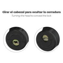 Cable Bicicleta Espiral Con Llave Ø 12 mm. x 150 cm.