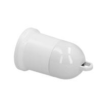 Portalamparas 4 Amperios Rosca E-27 Obra Blanco.