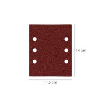 Lija Recambio Con Velcro 114x140 mm. Con Agujeros Grano 40 (10 Piezas)