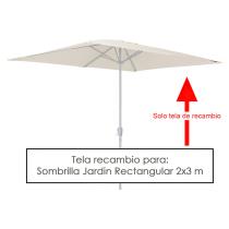 Tela Recambio Sombrilla De Jardin Rectangular 2x3 Metros (Saturnia)