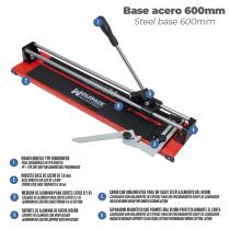 Corta Azulejos Profesional Base Acero 600 mm.