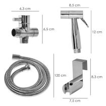 Ducha Bidet WC Con Válvula Cerámica H 1/2" M 1/2" M 1/2"