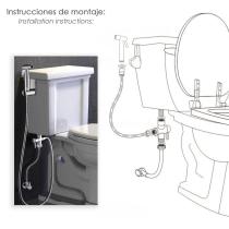 Ducha Bidet WC Con Válvula Cerámica H 1/2" M 1/2" M 1/2"