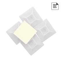 Base Adhesiva Para Bridas 19x19 mm. Blanca Bolsa 100 Unidades