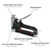 Grapadora Metal Regulable Nº3 4/14mm.