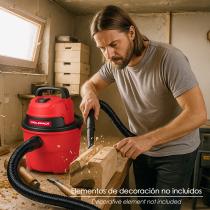 Aspirador Soplador Plástico Agua Y Polvo 10 Litros / 1000 Watt.