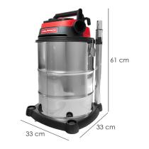 Aspirador Inoxidable 30 Litros / 1400 Watt. Interruptor Sincronizado.