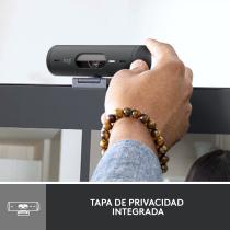 Webcam logitech brio 500 grafito full hd - usb tipo c