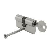 Cilindro Seguridad 30x30 mm/13,5 Leva Corta Corta Niquelado Con 5 llaves