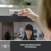 Webcam logitech brio 500 rosa full hd - usb tipo c