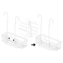Cestillo Inox Para Colgar 1 Altura. 280 x 105 x 335 mm.