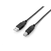 EQUIP 128861 Cable USB 2.0 Tipo A a Tipo B, 3.0m, Negro