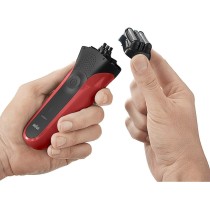 Afeitadora eléctrica recargable Braun Series 3 300s, roja