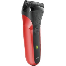 Afeitadora eléctrica recargable Braun Series 3 300s, roja