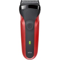 Afeitadora eléctrica recargable Braun Series 3 300s, roja
