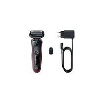 Braun Series 5 51-B1000s – Afeitadora Eléctrica Hombre, Seco y Mojado, Color Rojo