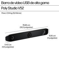 Webcam poly studio v52 4k uhd