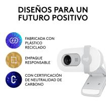Webcam logitech brio 100 blanco full hd - usb