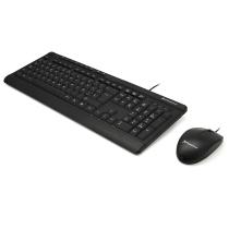 Combo phoenix key media de teclado multimedia español qwerty y ratón con cable usb