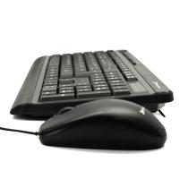 Combo phoenix key media de teclado multimedia español qwerty y ratón con cable usb