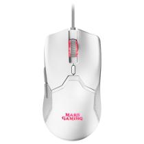 Kit teclado + raton mars gaming mcpxwpt rgb blanco + alfombrilla portugues