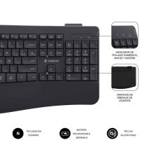 Teclado + raton subblim combo dual office prowave negro
