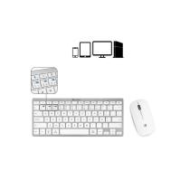 Teclado + raton subblim combo plata portugues