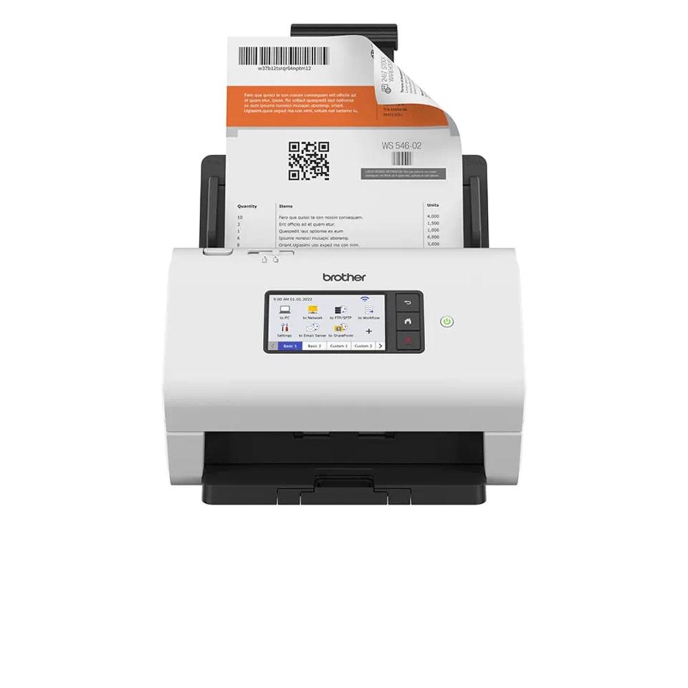 Escaner sobremesa brother ads - 4900w - 100ppm - duplex automatico - usb 3.0 - usb 2.0 - red - wifi - wifi direct - adf 100 hoja