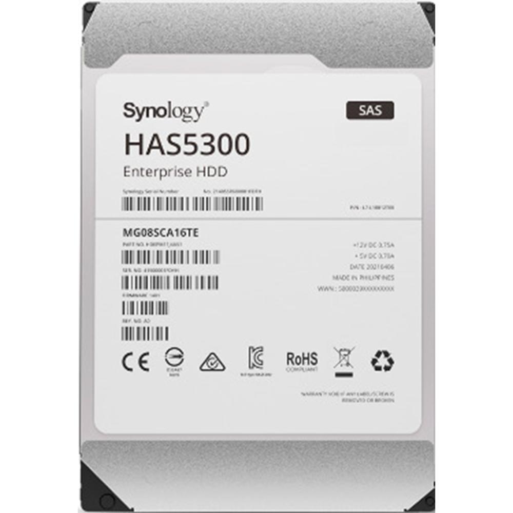 Disco duro interno hdd synology has5300 - 8t 8tb 3.5 pulgadas 256mb 7200rpm sas 12gb - s