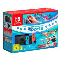 Nintendo Switch 1.1 Neon Blue / Neon Red + Switch Sports + 12 months NSO