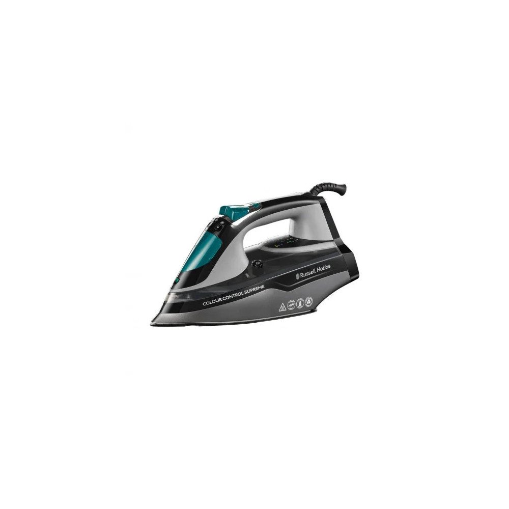 Russell Hobbs Color Control Supreme steam iron ceramic soleplate with color protection