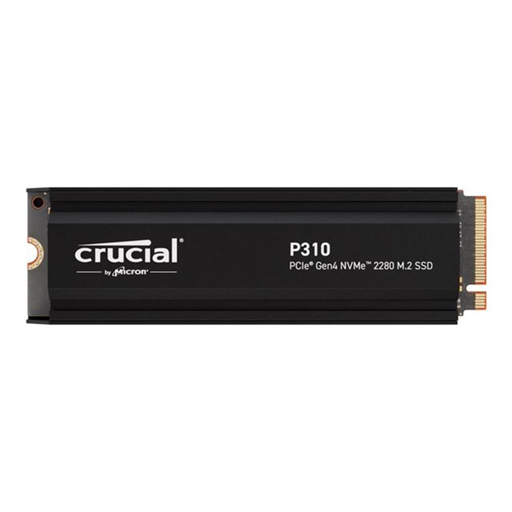 Disco duro interno solido ssd crucial p310 4tb m.2 nvme pci express 4.0 heatsink