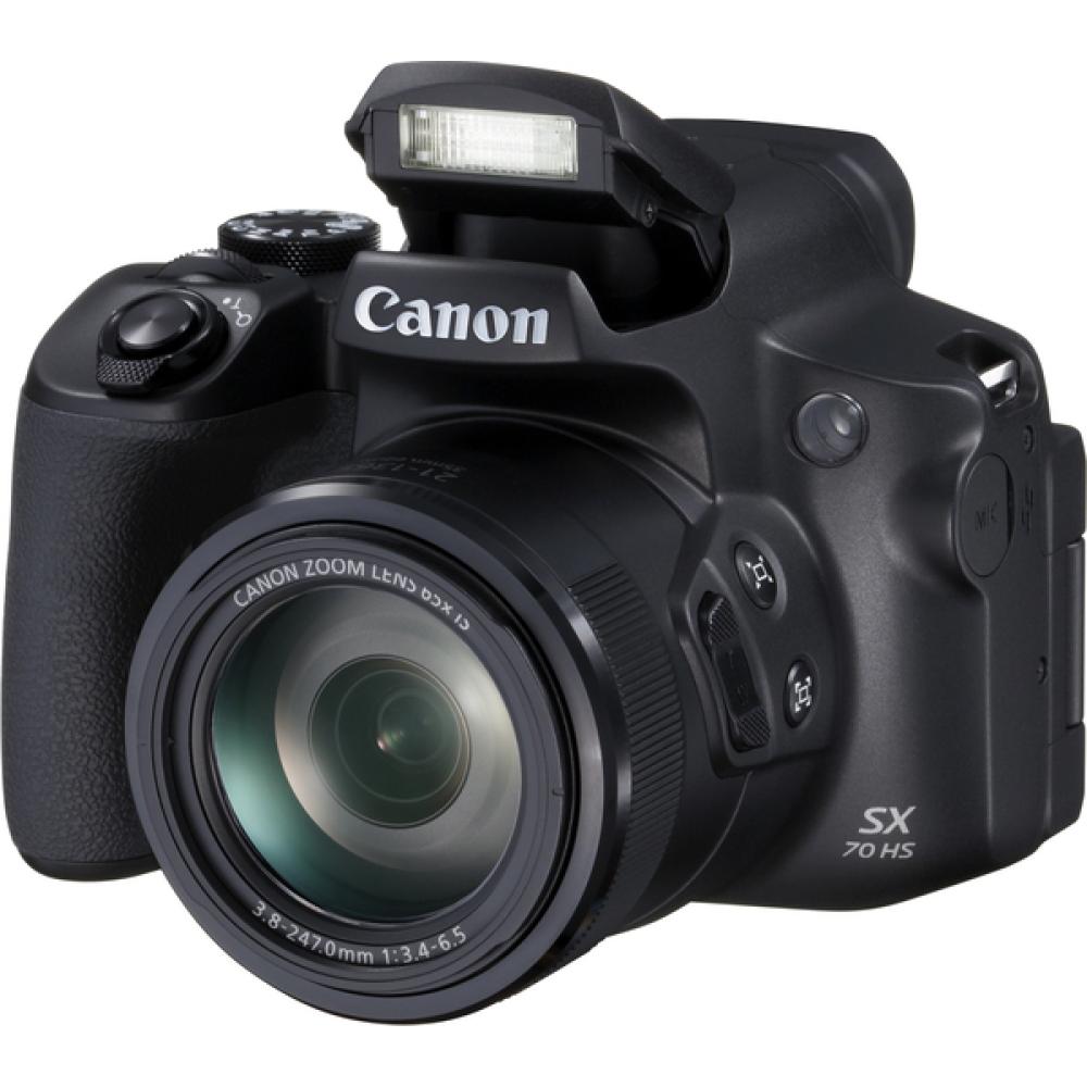 Camara digital canon powershot sx70 hs 20.3mp - zo 65x - 3'' - video 4k - wifi - negra - litio