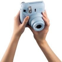 Camara fujifilm mini instax 12 flash - autoexposicion - azul pastel