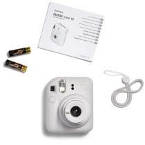 Camara fujifilm mini instax 12 flash - autoexposicion - blanco arcilla