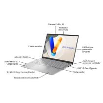 Asus vivobook oled m5406na - qd082w amd ryzen 5 7535hs 14 pulgadas 16gb ssd512gb w11